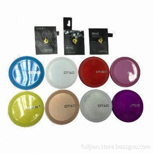 Silver QI wireless charger for iPhone 5/5S